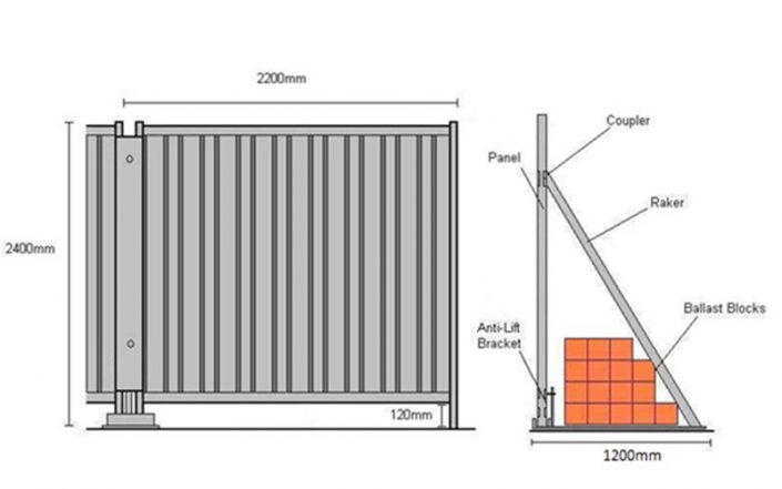 GreenSteel Steel Hoarding 2.4m
