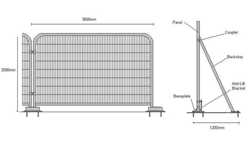 Mechanical Fix Anti-climb Fencing
