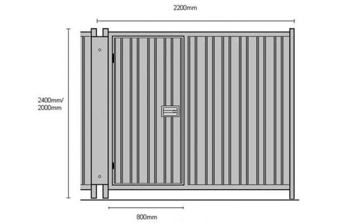 Steel Pedestrian Access Gate
